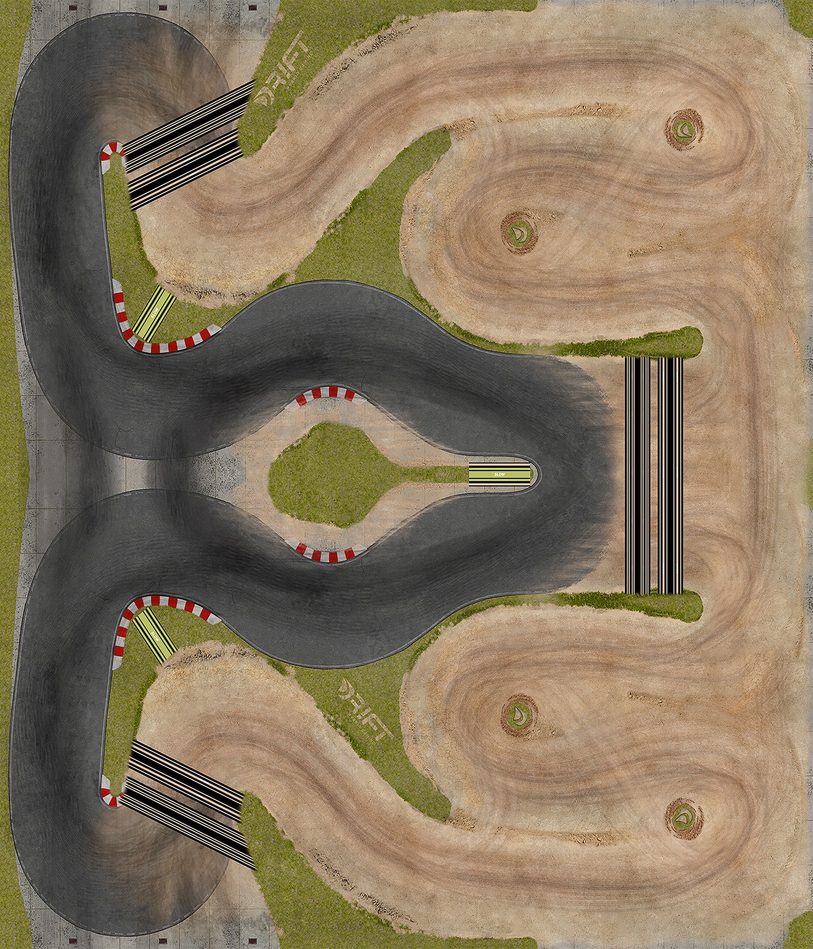 DR!FT Rennstrecke Rally Land PRO Extreme (300x350cm)